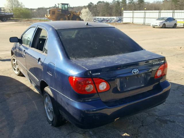 2T1BR32E76C678901 - 2006 TOYOTA COROLLA CE BLUE photo 3