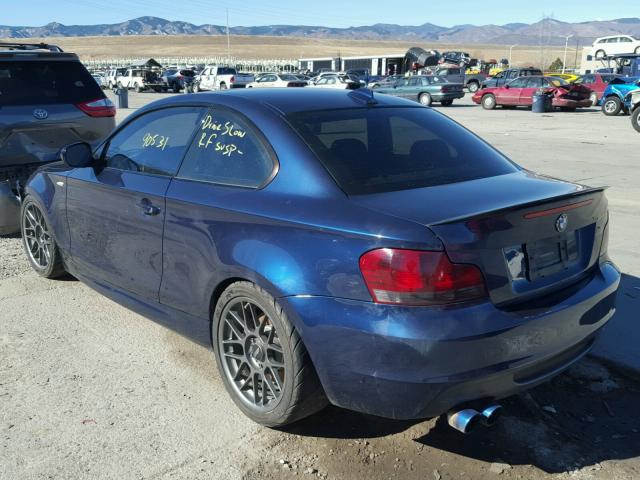 WBAUC9C50BVM11129 - 2011 BMW 135 I BLUE photo 3