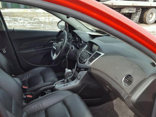 1G1PH5SC0C7163618 - 2012 CHEVROLET CRUZE LTZ RED photo 5