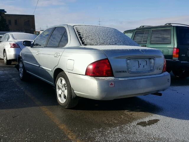 3N1CB51D84L886473 - 2004 NISSAN SENTRA 1.8 SILVER photo 3