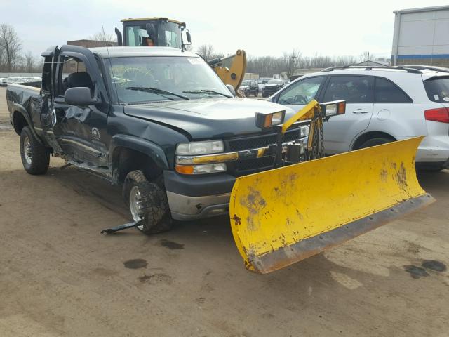 1GCHK29U01E266380 - 2001 CHEVROLET SILVERADO GREEN photo 1