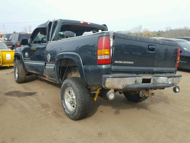 1GCHK29U01E266380 - 2001 CHEVROLET SILVERADO GREEN photo 3