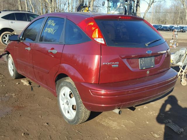 1FAHP37N67W172337 - 2007 FORD FOCUS ZX5 RED photo 3