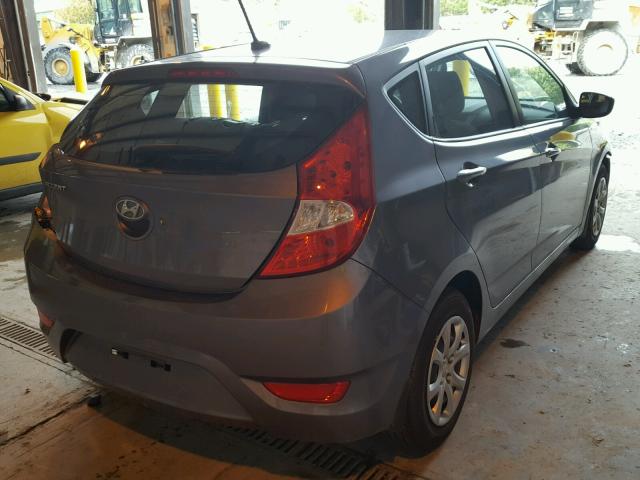 KMHCT5AE1EU171749 - 2014 HYUNDAI ACCENT GLS GRAY photo 4