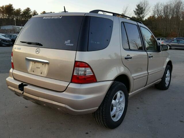 4JGAB75E05A547701 - 2005 MERCEDES-BENZ ML 500 TAN photo 4