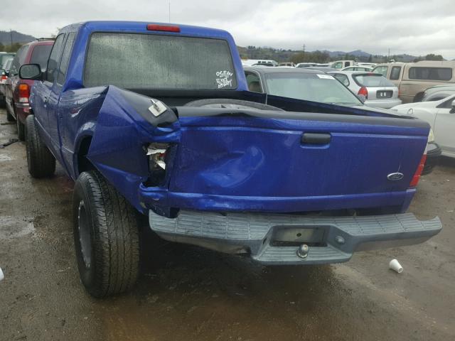 1FTYR14U13PB85344 - 2003 FORD RANGER SUP BLUE photo 3