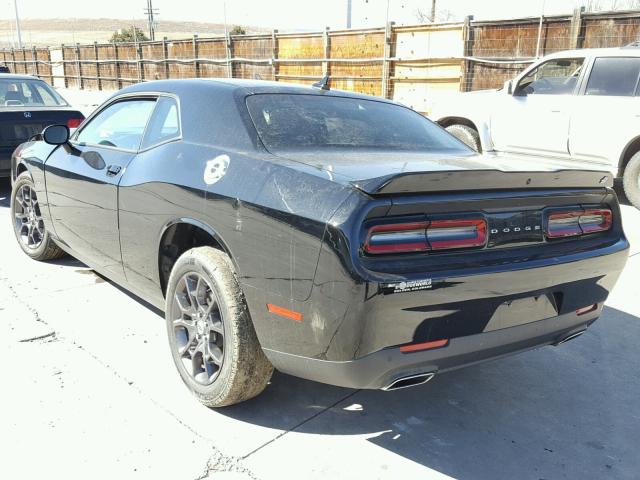 2C3CDZGG6JH146817 - 2018 DODGE CHALLENGER BLACK photo 3