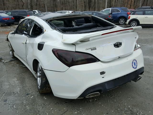 KMHHU6KHXCU067985 - 2012 HYUNDAI GENESIS CO WHITE photo 3