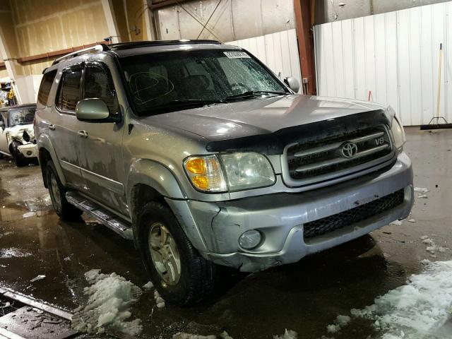 5TDBT48A12S085225 - 2002 TOYOTA SEQUOIA LI GRAY photo 1