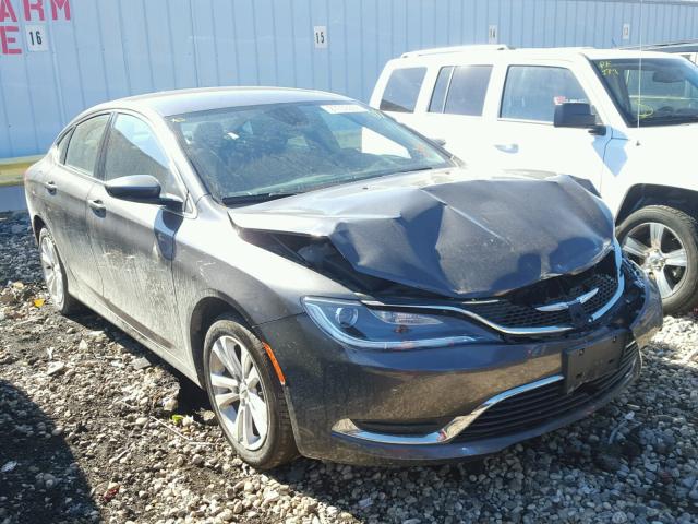 1C3CCCAB9FN686514 - 2015 CHRYSLER 200 LIMITE GRAY photo 1