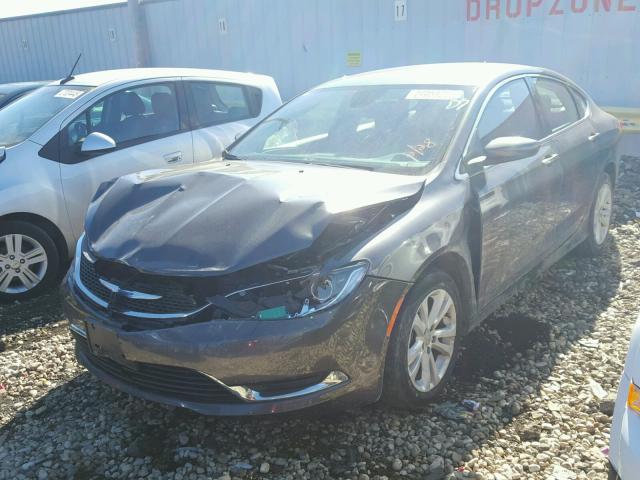 1C3CCCAB9FN686514 - 2015 CHRYSLER 200 LIMITE GRAY photo 2