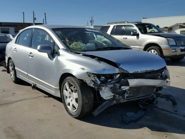 2HGFA16509H365174 - 2009 HONDA CIVIC LX SILVER photo 1