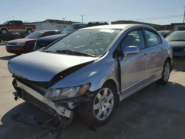 2HGFA16509H365174 - 2009 HONDA CIVIC LX SILVER photo 2