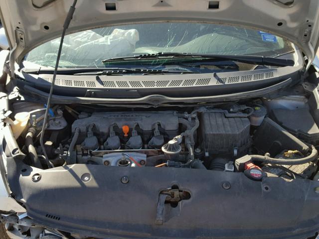 2HGFA16509H365174 - 2009 HONDA CIVIC LX SILVER photo 7