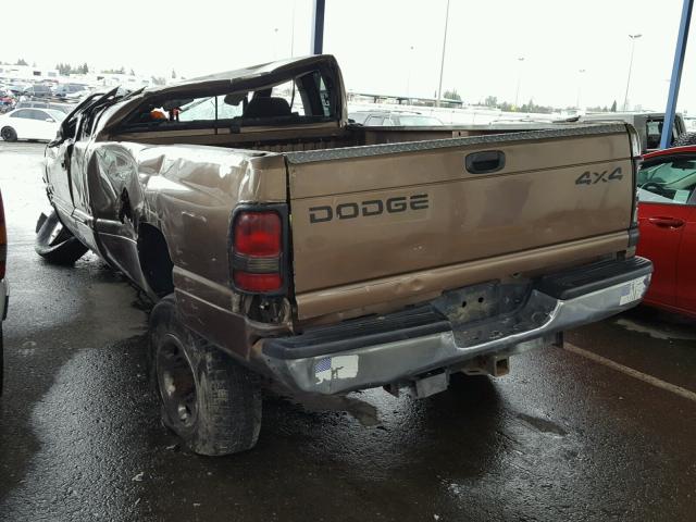 3B7KF23651G712021 - 2001 DODGE RAM 2500 BROWN photo 3