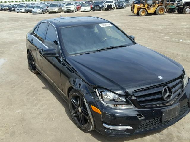 WDDGF5HB6DG087955 - 2013 MERCEDES-BENZ C 350 BLACK photo 1