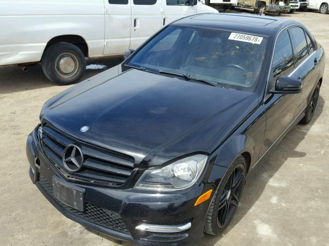 WDDGF5HB6DG087955 - 2013 MERCEDES-BENZ C 350 BLACK photo 2