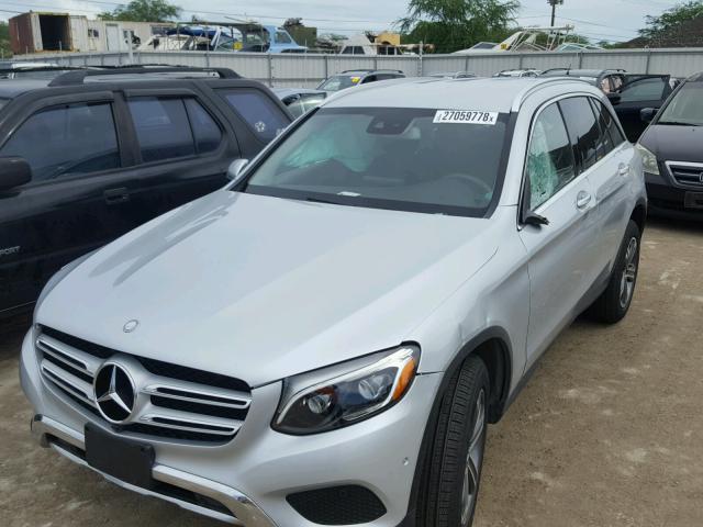 WDC0G4JB0GF041782 - 2016 MERCEDES-BENZ GLC 300 SILVER photo 2