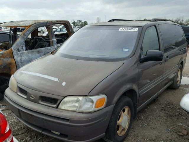 1GHDX03E7XD330865 - 1999 OLDSMOBILE SILHOUETTE BROWN photo 2