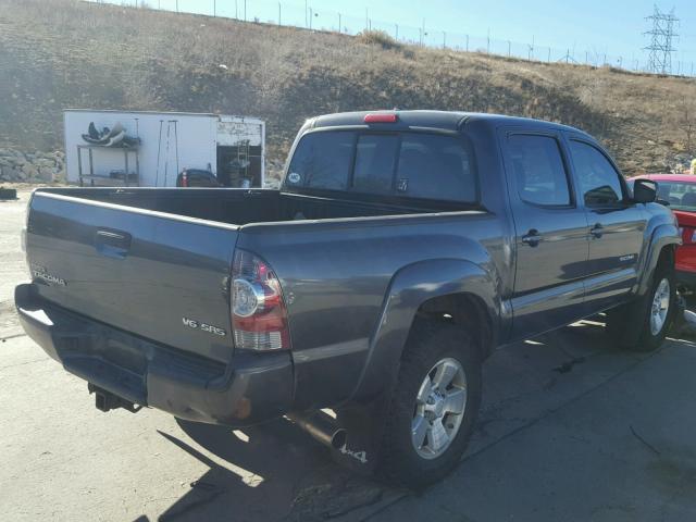 3TMLU4EN0AM047718 - 2010 TOYOTA TACOMA DOU CHARCOAL photo 4