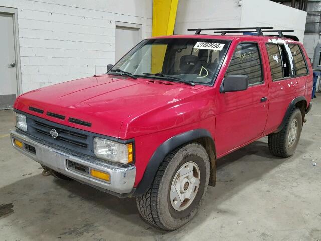 JN8HD17Y0SW066948 - 1995 NISSAN PATHFINDER RED photo 2