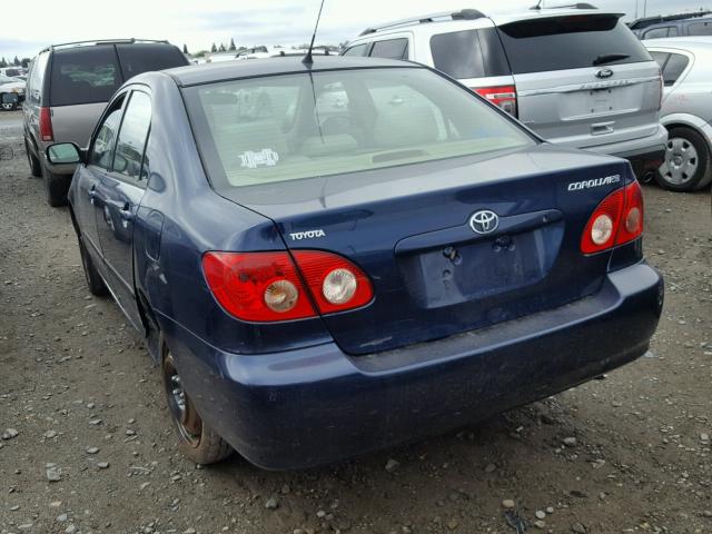 JTDBR32E670111445 - 2007 TOYOTA COROLLA CE BLUE photo 3