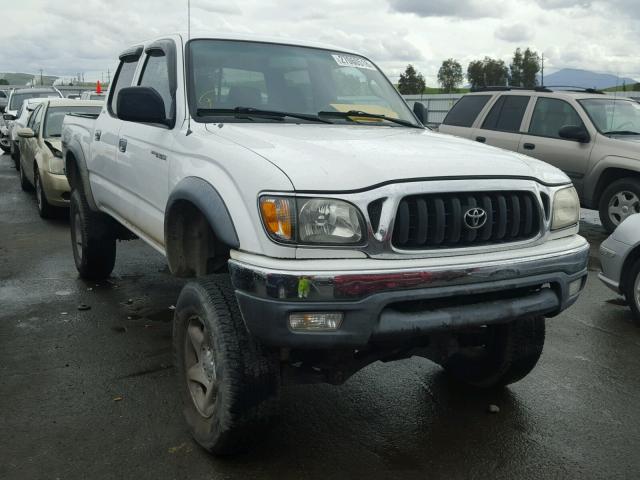 5TEGN92N72Z056257 - 2002 TOYOTA TACOMA DOU WHITE photo 1