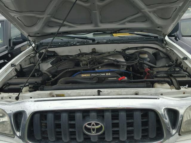 5TEGN92N72Z056257 - 2002 TOYOTA TACOMA DOU WHITE photo 7