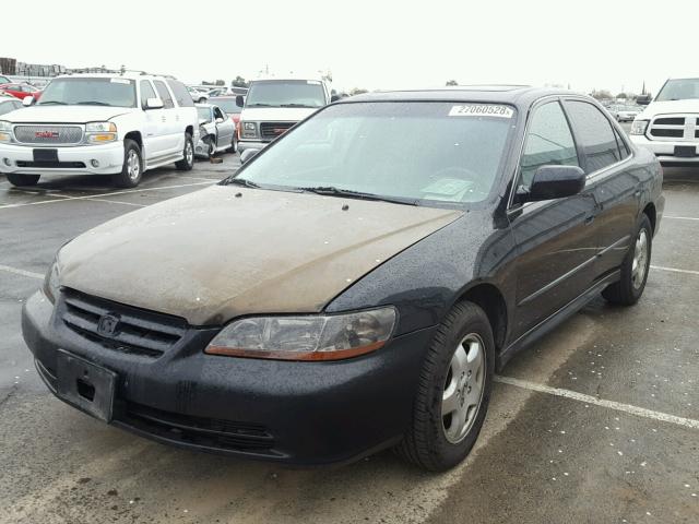 1HGCG16542A070598 - 2002 HONDA ACCORD EX BLACK photo 2