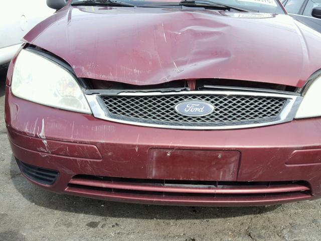 1FAFP31N27W108764 - 2007 FORD FOCUS ZX3 RED photo 9