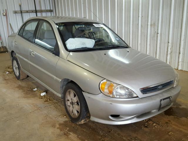 KNADC123616080485 - 2001 KIA RIO GRAY photo 1