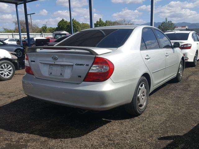 JTDBF32K530101465 - 2003 TOYOTA CAMRY LE SILVER photo 4