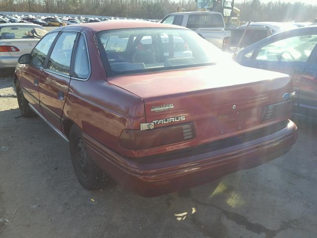 1FACP52UXMA233038 - 1991 FORD TAURUS GL MAROON photo 3