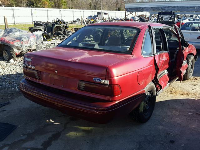 1FACP52UXMA233038 - 1991 FORD TAURUS GL MAROON photo 4