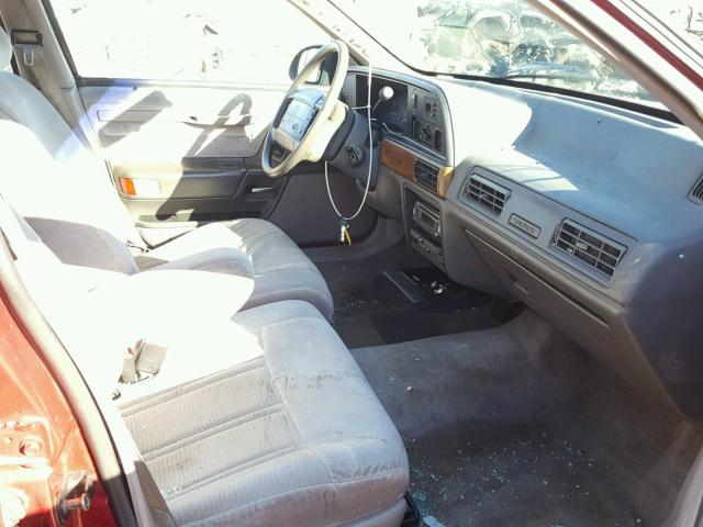 1FACP52UXMA233038 - 1991 FORD TAURUS GL MAROON photo 5