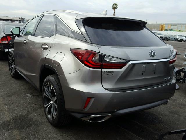 2T2ZZMCA9HC034900 - 2017 LEXUS RX 350 SILVER photo 3