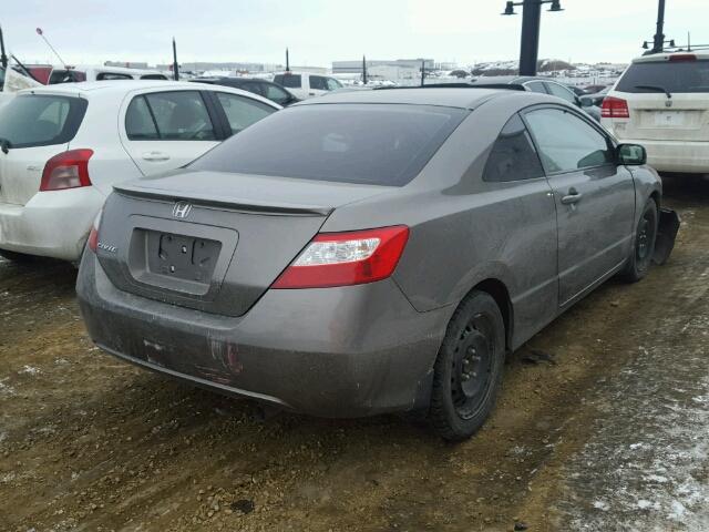 2HGFG12618H000501 - 2008 HONDA CIVIC LX GRAY photo 4