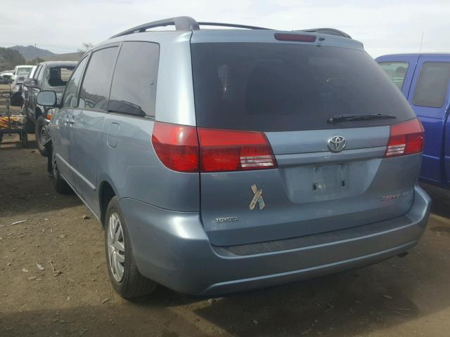 5TDZA23C15S332278 - 2005 TOYOTA SIENNA CE BLUE photo 3