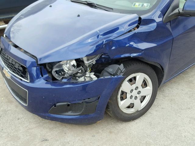 1G1JB5SG7D4255564 - 2013 CHEVROLET SONIC LS BLUE photo 10