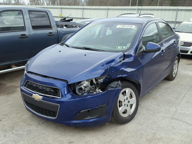 1G1JB5SG7D4255564 - 2013 CHEVROLET SONIC LS BLUE photo 2