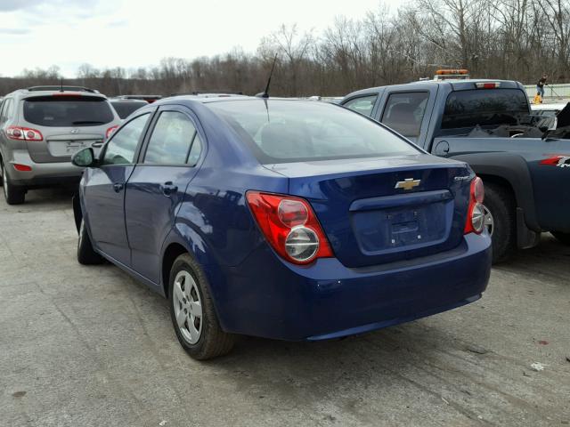 1G1JB5SG7D4255564 - 2013 CHEVROLET SONIC LS BLUE photo 3