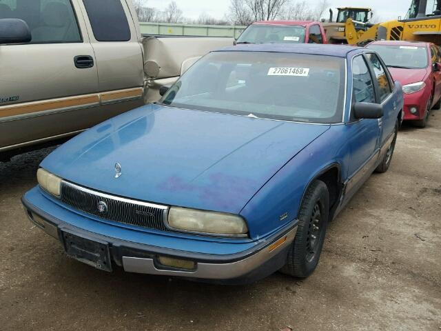 2G4WD54L8M1819943 - 1991 BUICK REGAL LIMI BLUE photo 2