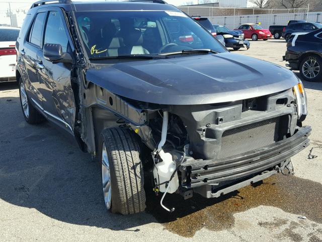 1FM5K8F8XFGA65896 - 2015 FORD EXPLORER L GRAY photo 9