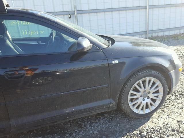 WAUNF78P47A005508 - 2007 AUDI A3 2.0 PRE BLACK photo 9