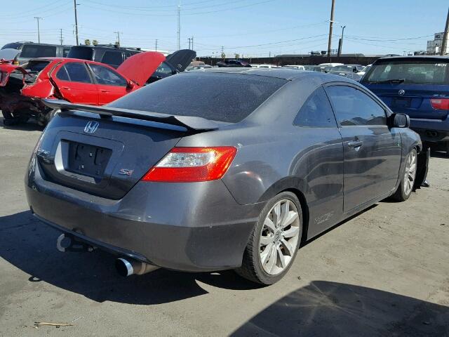 2HGFG2A53AH700430 - 2010 HONDA CIVIC SI GRAY photo 4