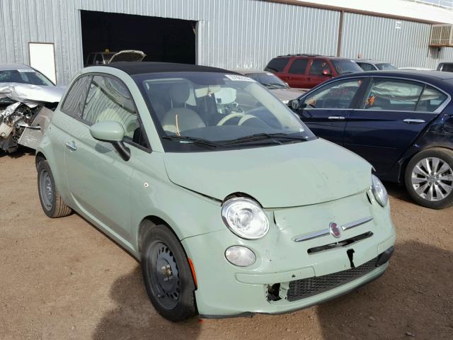 3C3CFFDRXCT223441 - 2012 FIAT 500 POP GREEN photo 1