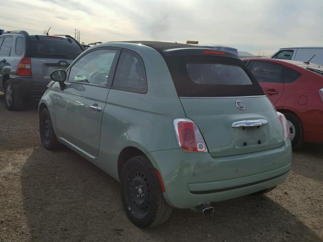 3C3CFFDRXCT223441 - 2012 FIAT 500 POP GREEN photo 3