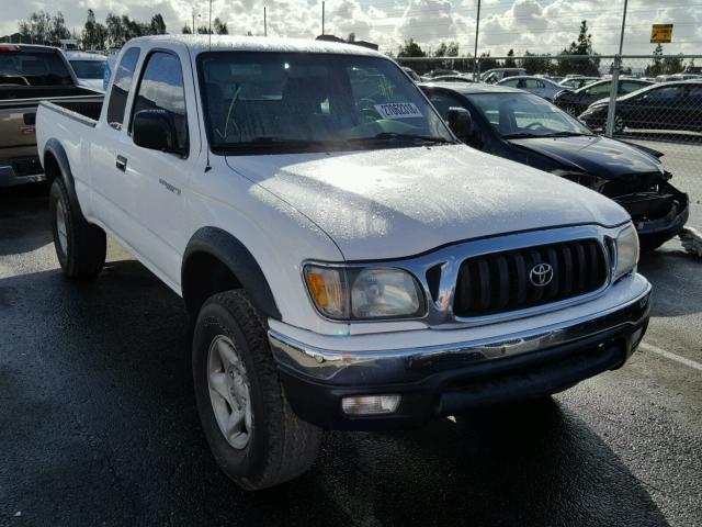 5TESN92N71Z773606 - 2001 TOYOTA TACOMA XTR WHITE photo 1