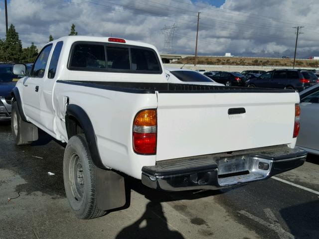 5TESN92N71Z773606 - 2001 TOYOTA TACOMA XTR WHITE photo 3