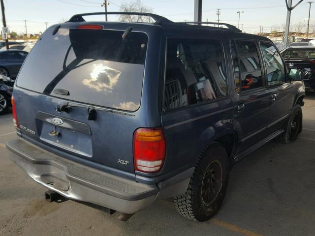 1FMZU32E1WZA65378 - 1998 FORD EXPLORER BLUE photo 4